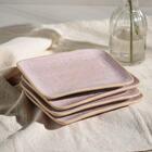 Conjunto Com 4 Travessas Retangular Pequena Juta Litchi 18x14