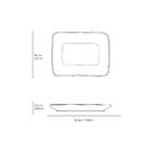 Conjunto Com 4 Travessas Retangular Pequena Juta Litchi 18x14