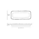 Conjunto Com 4 Travessas Retangular Pequena Orgânico Dust 22x