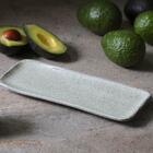 Conjunto Com 4 Travessas Retangular Pequena Orgânico Pistache