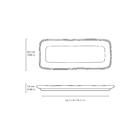 Conjunto Com 4 Travessas Retangular Pequena Orgânico Pistache