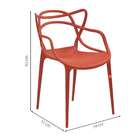 Conjunto Com 6 Cadeiras Allegra Laranja