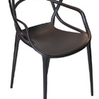 Conjunto Com 6 Cadeiras Allegra Preta Polipropileno Jardim