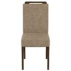 Conjunto Com 6 Cadeiras Argos Suede Amassado Castor E Chocola