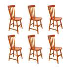 Conjunto Com 6 Cadeiras Campestre Mel