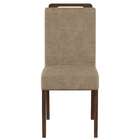 Conjunto Com 6 Cadeiras Corinto Suede Amassado Castor E Choco