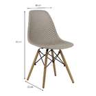 Conjunto Com 6 Cadeiras Eloa Nude