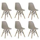 Conjunto Com 6 Cadeiras Eloa Nude