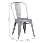 Conjunto Com 6 Cadeiras Iron Cinza