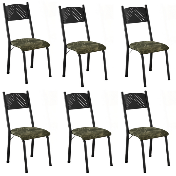 Conjunto Com 6 Cadeiras Liz Artefamol