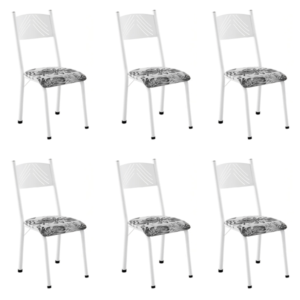 Conjunto Com 6 Cadeiras Liz Artefamol