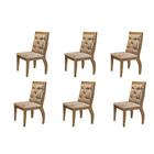 Conjunto Com 6 Cadeiras Lucy Rufato