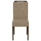 Conjunto Com 6 Cadeiras Mileto Suede Amassado Castor E Chocol