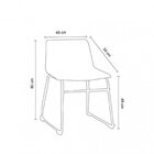 Conjunto Com 6 Cadeiras Para Sala De Jantar Bruna Preto