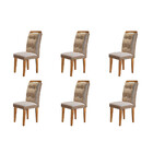 Conjunto Com 6 Cadeiras Para Sala De Jantar Carol Rufato