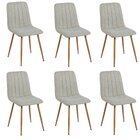 Conjunto Com 6 Cadeiras V1002 89cm X 44cm Nude