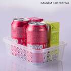 Conjunto Com 6 Cestinhas Organizadoras 18,7cm Transparente