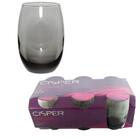 Conjunto Com 6 Copos Bellize Long Drink Gray 440ml - Cisper