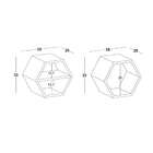 Conjunto Com 6 Nichos Hexagonais Favo I Com Prateleira Marrom