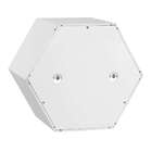 Conjunto Com 6 Nichos Hexagonais Favo I Com Prateleira Marrom