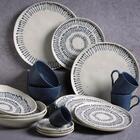 Conjunto Com 6 Pratos De Sobremesa Bio Stoneware Primitiva Ø2