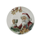 Conjunto Com 6 Pratos De Sobremesa Gingerbread Natal Ø21cm