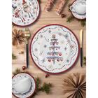Conjunto Com 6 Pratos De Sobremesa Greetings Natal Ø21cm