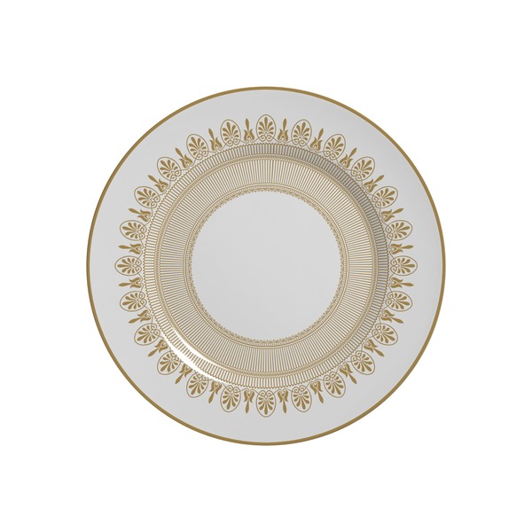 Conjunto Com 6 Pratos De Sobremesa Plissan Rendado Dourado 21