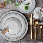 Conjunto Com 6 Pratos Fundo Borboleta 2 Ø25cm