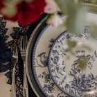 Conjunto Com 6 Pratos Fundo Chinese Garden Ø25cm