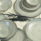 Conjunto Com 6 Pratos Fundo Coup Kya Gray Ø25cm