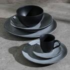 Conjunto Com 6 Pratos Fundo Orgânico Concreto Ø21,2cm 600ml -