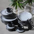 Conjunto Com 6 Pratos Fundo Orgânico Concreto Ø21,2cm 600ml -