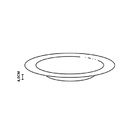 Conjunto Com 6 Pratos Fundo Orquídeas Ø25cm