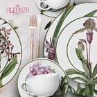 Conjunto Com 6 Pratos Fundo Orquídeas Ø25cm