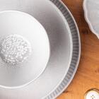 Conjunto Com 6 Pratos Raso Linho Ø27,5cm - Por Rita Lobo