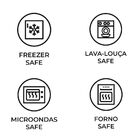 Conjunto Com 6 Pratos Raso Orgânico  Arauco Ø26,5cm - Porto B