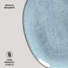 Conjunto Com 6 Pratos Raso Oval Orgânico Breeze 31x24x2,5cm