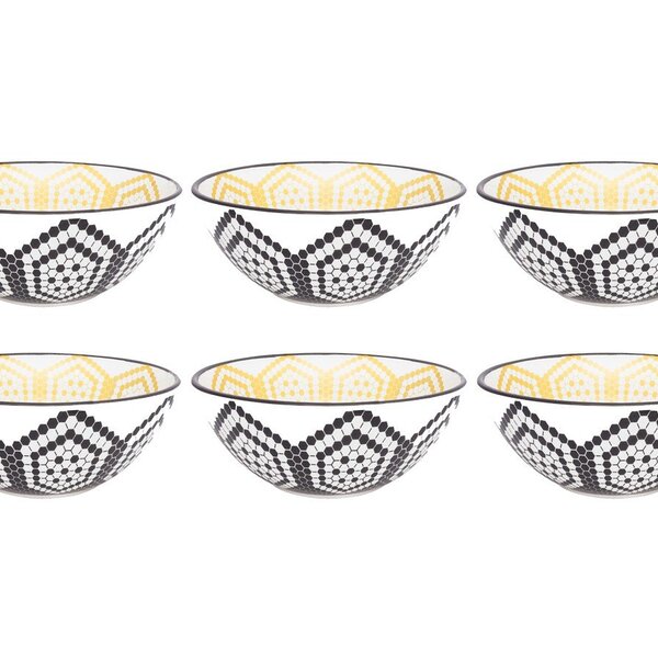 Conjunto Com 6 Tigelas Em Cerâmica 16cm - 600ml - Bee - Oxford