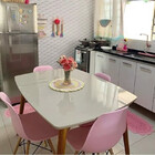 Conjunto Com 6 Unidades Cadeira Para Salão Recepção Manicure