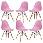 Conjunto Com 6 Unidades Cadeira Para Salão Recepção Manicure