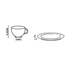 Conjunto Com 6 Xícaras De Chá Com Pires Eudora 250ml