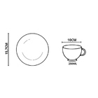 Conjunto Com 6 Xícaras De Chá Com Pires Harmony 250ml