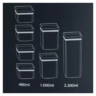 Conjunto Com 7 Potes Herméticos Para Alimentos Lumini