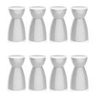 Conjunto Com 8 Bancos Rad Branco