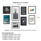 Conjunto Com 8 Quadros Decorativos Good Vibe L Colorido