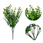 Conjunto Com 9 Mini Buquês De Eucalipto Artificial 33x18cm -