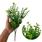 Conjunto Com 9 Mini Buquês De Eucalipto Artificial 33x18cm -