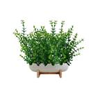 Conjunto Com 9 Mini Buquês De Eucalipto Artificial 33x18cm -