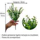 Conjunto Com 9 Mini Buquês De Eucalipto Artificial 33x18cm -